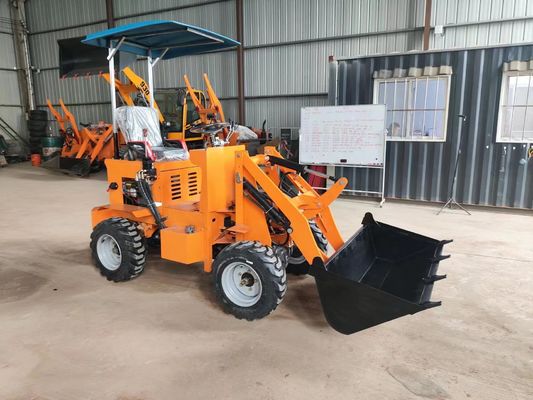 Compact Mini Loader Machine 4 Wheel Drive Mini Tractor / Mini Skid Loader Front End