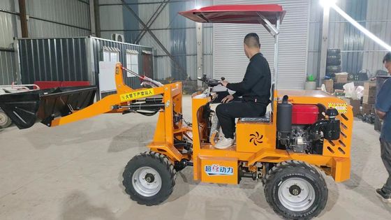 Four Wheel Drive Mini Tractor Loader Mini Skid Loader Front End Loader Small Tractor
