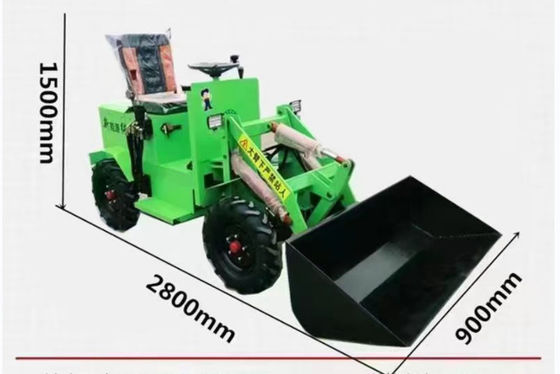 Four Wheel Drive Mini Tractor Loader Mini Skid Loader Front End Loader Small Tractor