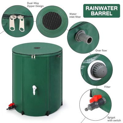 Durable Rain Water Bucket Foldable Rain Water Barrel For Garden
