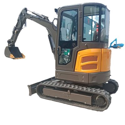 Farm Excavator Digger 3.5 Ton Mini Excavator Kubota Mini Loader With Closed Cabin
