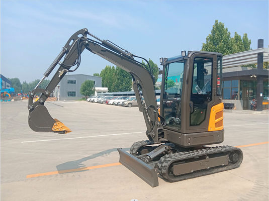 Farm Excavator Digger 3.5 Ton Mini Excavator Kubota Mini Loader With Closed Cabin