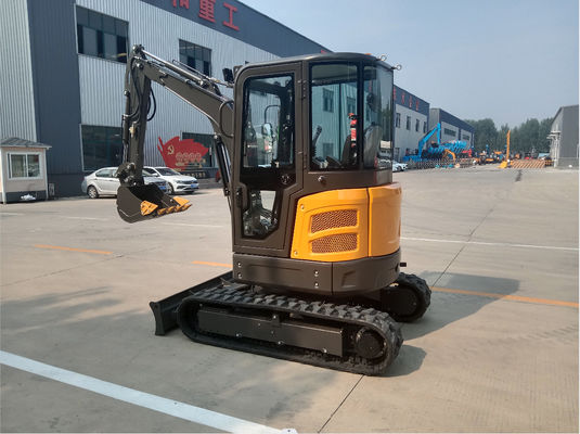 Farm Excavator Digger 3.5 Ton Mini Excavator Kubota Mini Loader With Closed Cabin