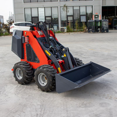 CE Loader Machine Four Wheel Drive Loader 13.5HP Small Front End Loader Mini Skid Steer Loader
