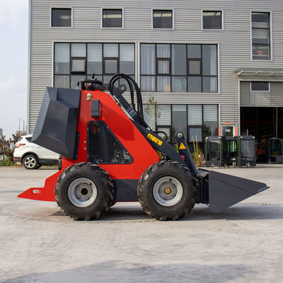 CE Loader Machine Four Wheel Drive Loader 13.5HP Small Front End Loader Mini Skid Steer Loader