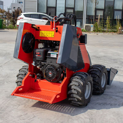 CE Loader Machine Four Wheel Drive Loader 13.5HP Small Front End Loader Mini Skid Steer Loader