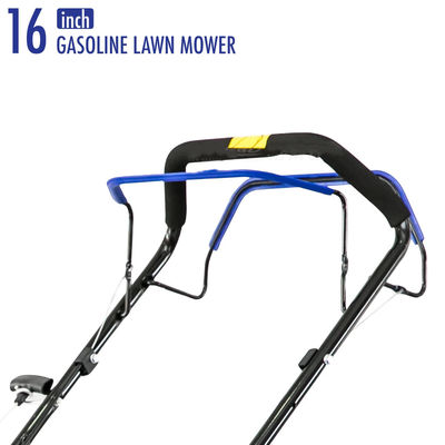 Lawn Mower 16" Garden Gasoline Hand Push Self-Propelled Lawn Mower Manual Lawn Mower