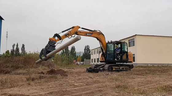 Excavator Attachments Hydraulic Equipment 13-25 Ton Excavator Machine Electric Wire Pole Grapple Pole Grabber