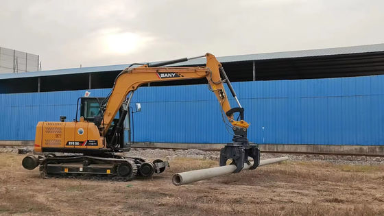 Excavator Attachments Hydraulic Equipment 13-25 Ton Excavator Machine Electric Wire Pole Grapple Pole Grabber