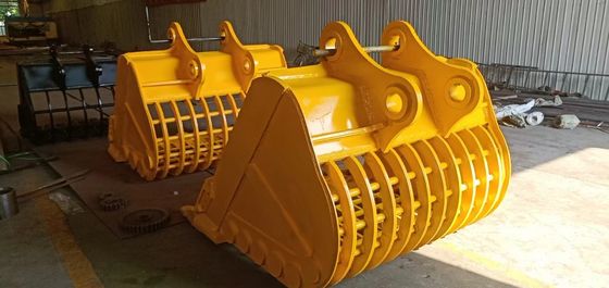 Excavator Digger Excavator Attachments Screen Bucket Screening Bucket Bucket Sieve Excavator Skeleton Bucket With Hole