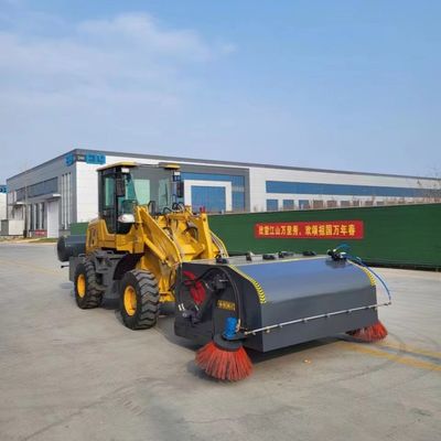 Front Mounted Sweeper Loader Machine Strong Power Four-Wheel Drive