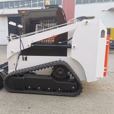 Mini Crawler Skid Steer Loader With 4 In 1 Bucket Small Steer Loader With Automatic Transmission
