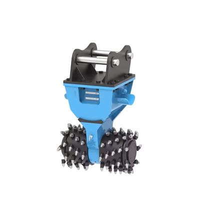 Drum Cutter Excavator Attachments Small Rotary Cutter Single Hydraulic Motor For Excavators 20 - 30 Ton