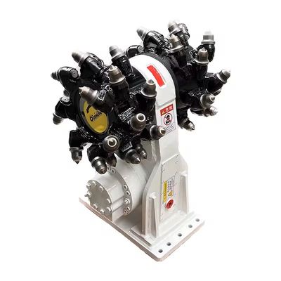 Drum Cutter Excavator Attachments Small Rotary Cutter Single Hydraulic Motor For Excavators 20 - 30 Ton