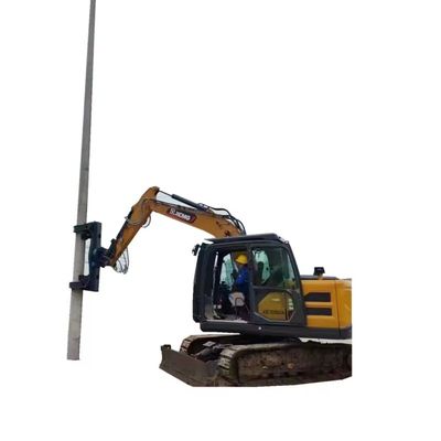 Wire Pole OEM Powerful Machine Excavator Attachments Electric Pole Excavator Rotating Pole Setter Grapple