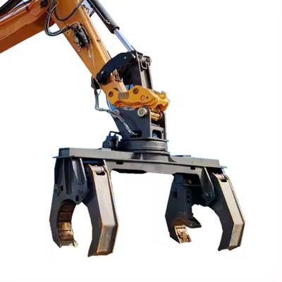 Wire Pole OEM Powerful Machine Excavator Attachments Electric Pole Excavator Rotating Pole Setter Grapple