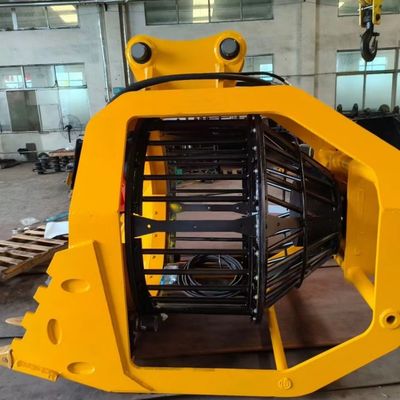 Rotary Screening Bucket Excavator Attachments Hydraulic Drum Screening Hopper Rotating Screening Bucket