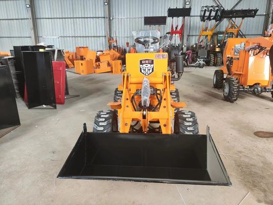 Compact Mini Loader Machine 4 Wheel Drive Mini Tractor / Mini Skid Loader Front End